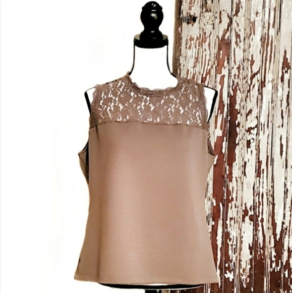 New York & Company Tops - New York & Company Ribbed Tank Top Olive Size L